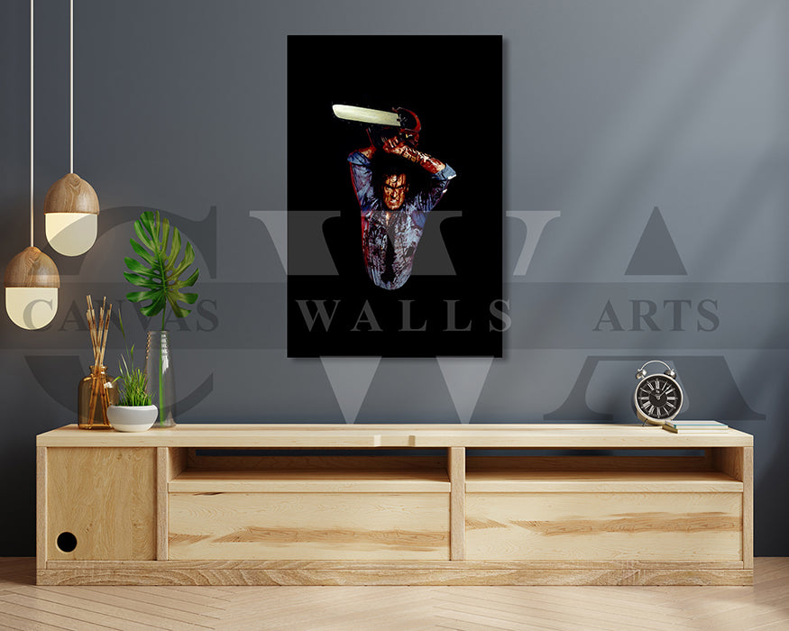 Ash vs Evil Dead Canvas Wall Art Abstract Movie Poster Frame