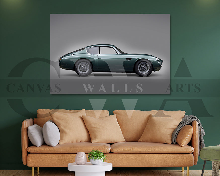 Aston Martin DB4 Canvas Wall Art Car Poster Print