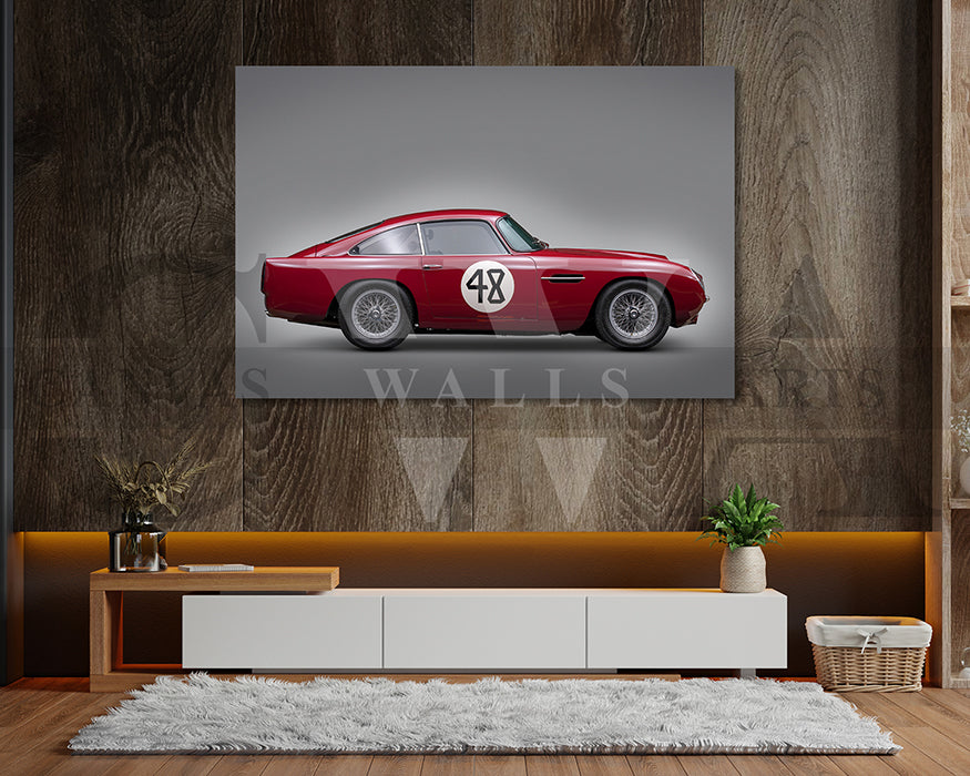 Aston Martin DB4 Canvas Wall Art Sports Car Poster Print