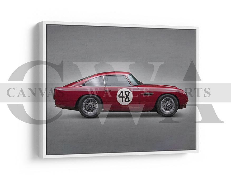 Aston Martin DB4 Canvas Wall Art Sports Car Poster Print