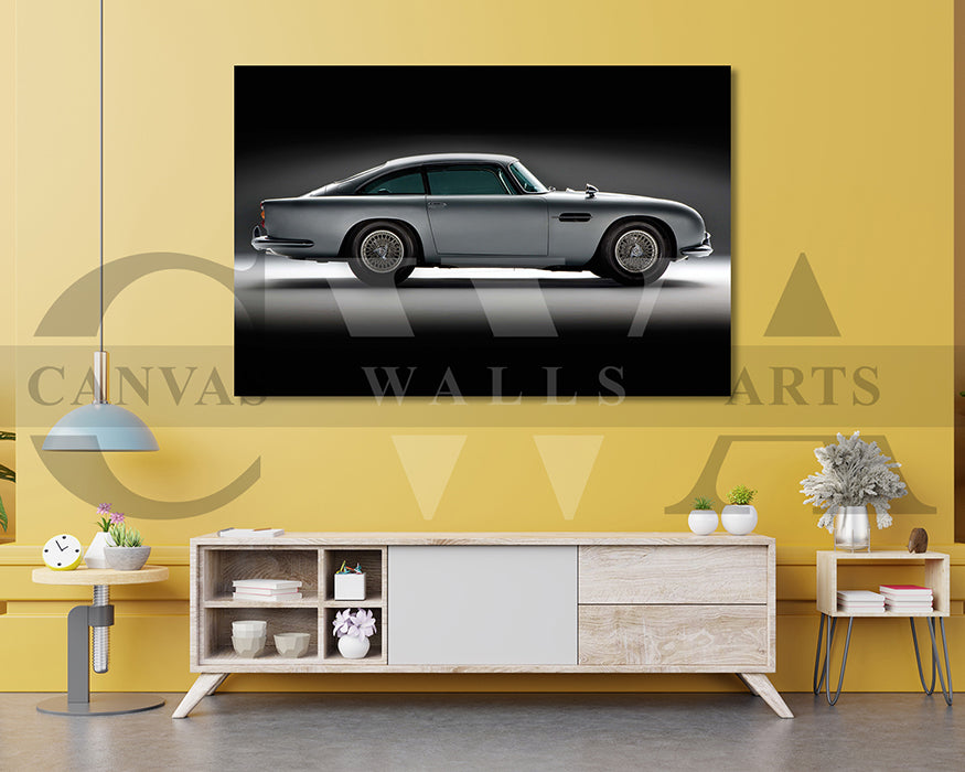 Aston Martin DB5 Canvas Wall Art Car Poster Print