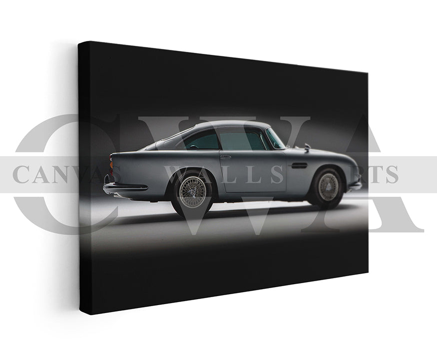 Aston Martin DB5 Canvas Wall Art Car Poster Print