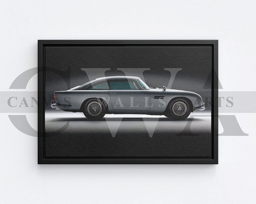 Aston Martin DB5 Canvas Wall Art Car Poster Print