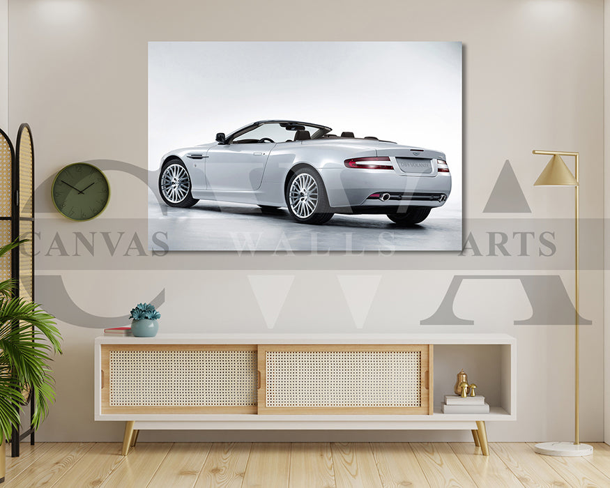 Aston Martin DB9 Canvas Wall Art Sports Car Poster Print