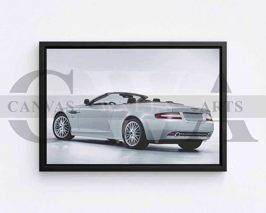 Aston Martin DB9 Canvas Wall Art Sports Car Poster Print