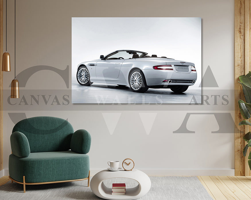 Aston Martin DB9 Canvas Wall Art Sports Car Poster Print