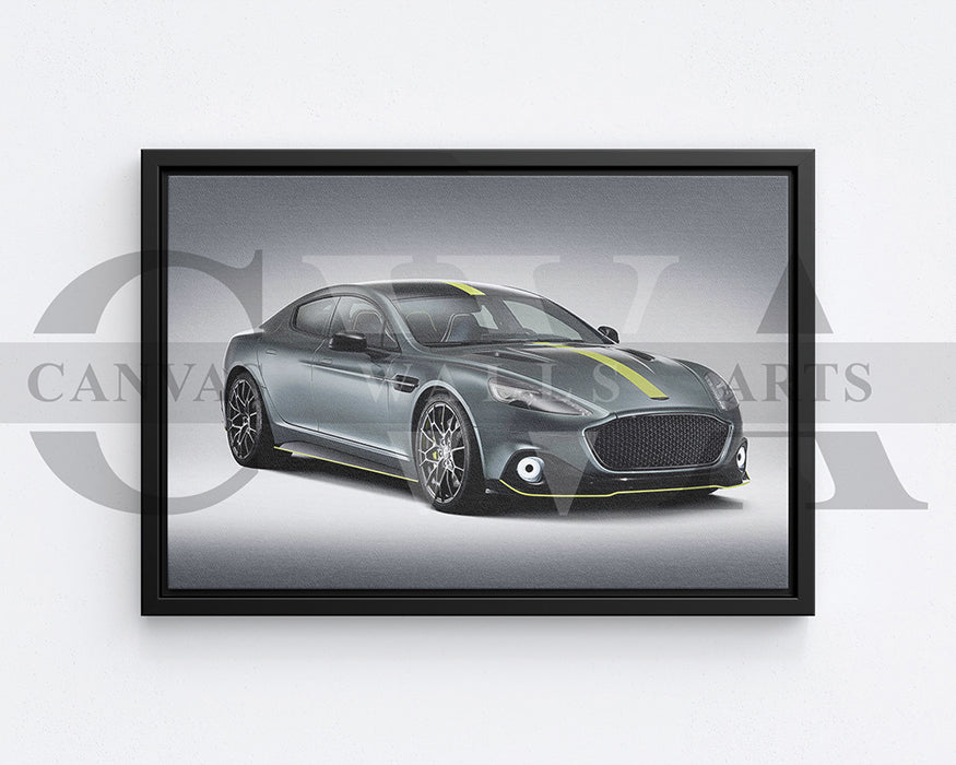 Aston Martin Rapide AMR Canvas Wall Art Car Poster Print