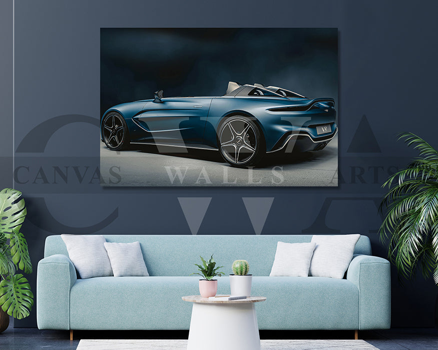 Aston Martin V12 Speedster Canvas Wall Art Car Poster Print