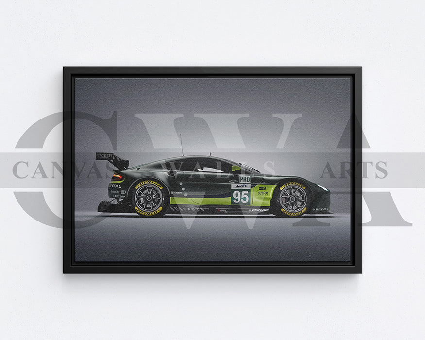 Aston Martin V8 Vantage Canvas Wall Art Car Poster Print