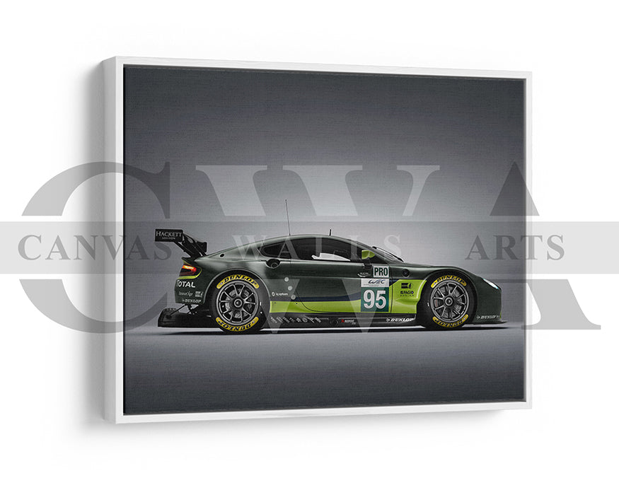 Aston Martin V8 Vantage Canvas Wall Art Car Poster Print