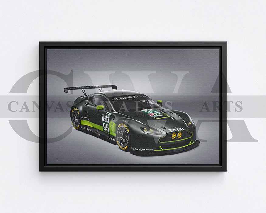 Aston Martin V8 Vantage Canvas Wall Art Sports Car Print