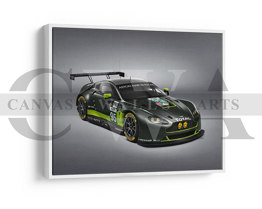 Aston Martin V8 Vantage Canvas Wall Art Sports Car Print