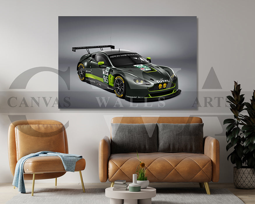 Aston Martin V8 Vantage Canvas Wall Art Sports Car Print