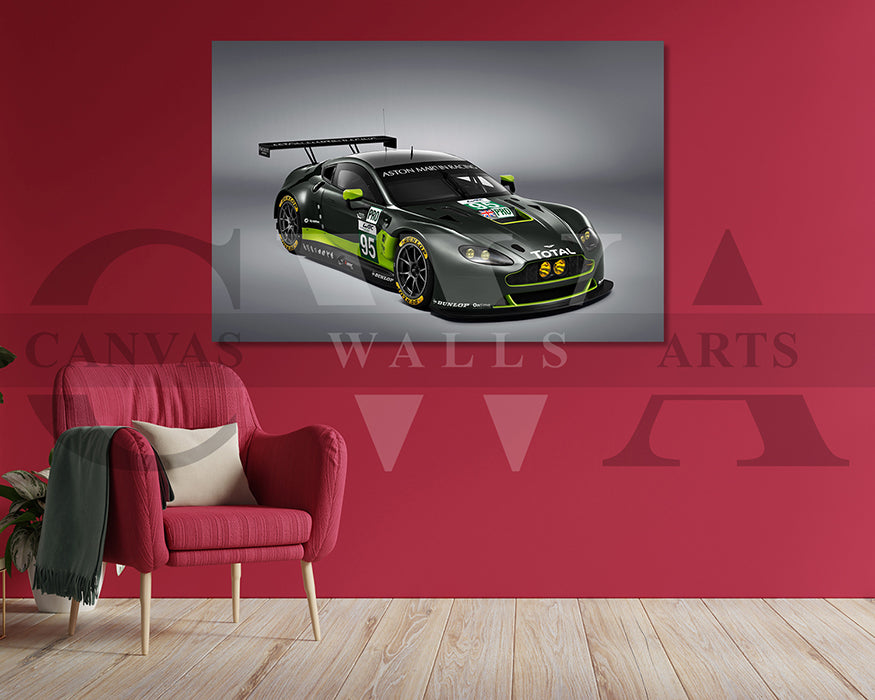 Aston Martin V8 Vantage Canvas Wall Art Sports Car Print