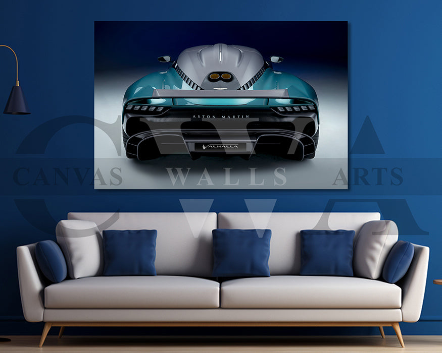 Aston Martin Valhalla Canvas Wall Art Exotic Hypercar Poster Print for Home & Office Décor