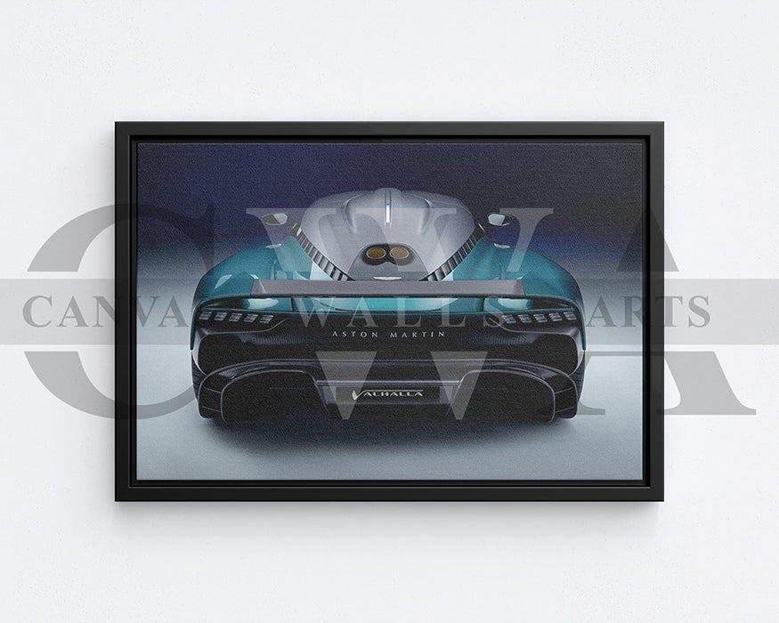 Aston Martin Valhalla Canvas Wall Art Exotic Hypercar Poster Print for Home & Office Décor