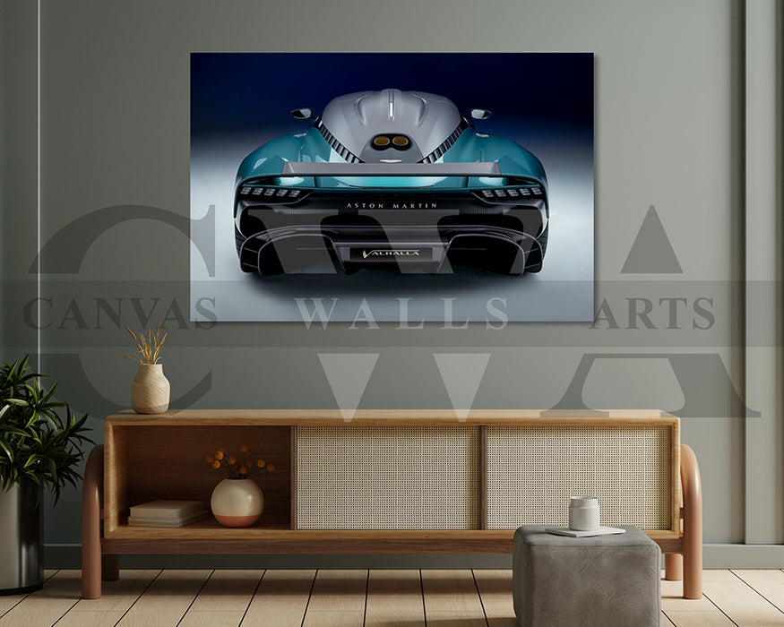 Aston Martin Valhalla Canvas Wall Art Exotic Hypercar Poster Print for Home & Office Décor