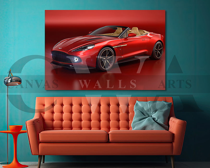 Aston Martin Vanquish Canvas Print Car Wall Art
