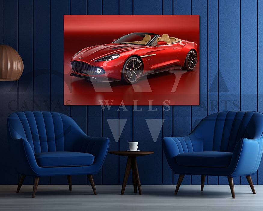 Aston Martin Vanquish Canvas Print Car Wall Art