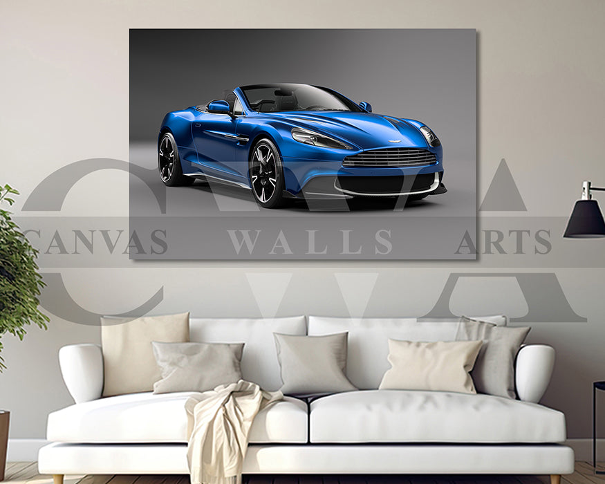 Aston Martin Vanquish Car Canvas Wall Art