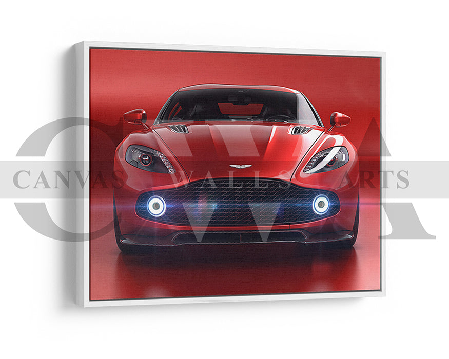 Aston Martin Vanquish Zagato Canvas Wall Art Car Poster Print