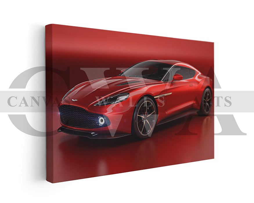 Aston Martin Vanquish Zagato Canvas Wall Art Luxury Car Poster Print