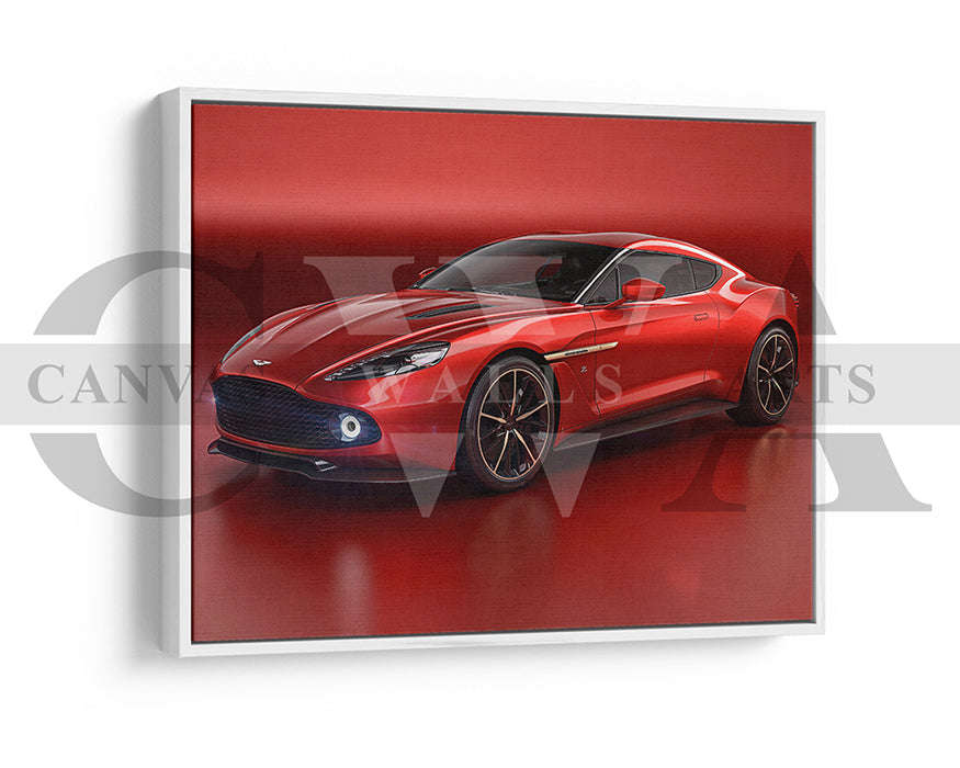 Aston Martin Vanquish Zagato Canvas Wall Art Luxury Car Poster Print