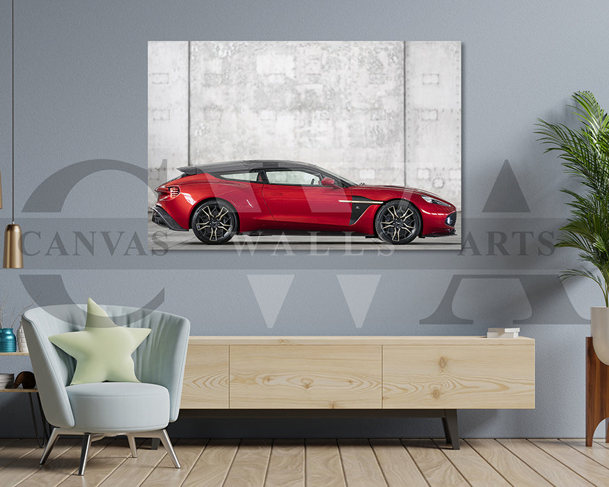 Aston Martin Vanquish Zagato Car Canvas Wall Art