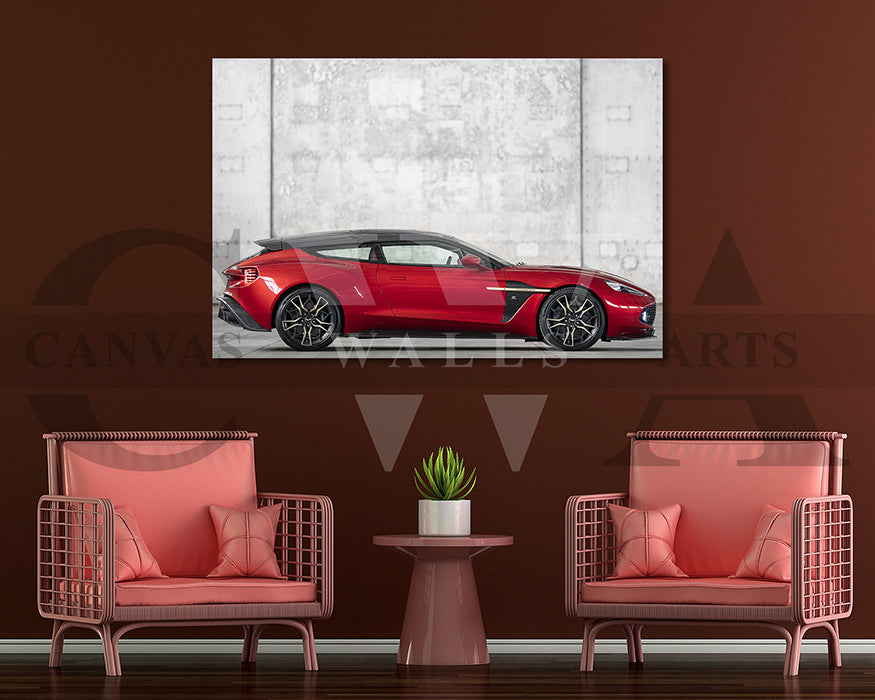 Aston Martin Vanquish Zagato Car Canvas Wall Art