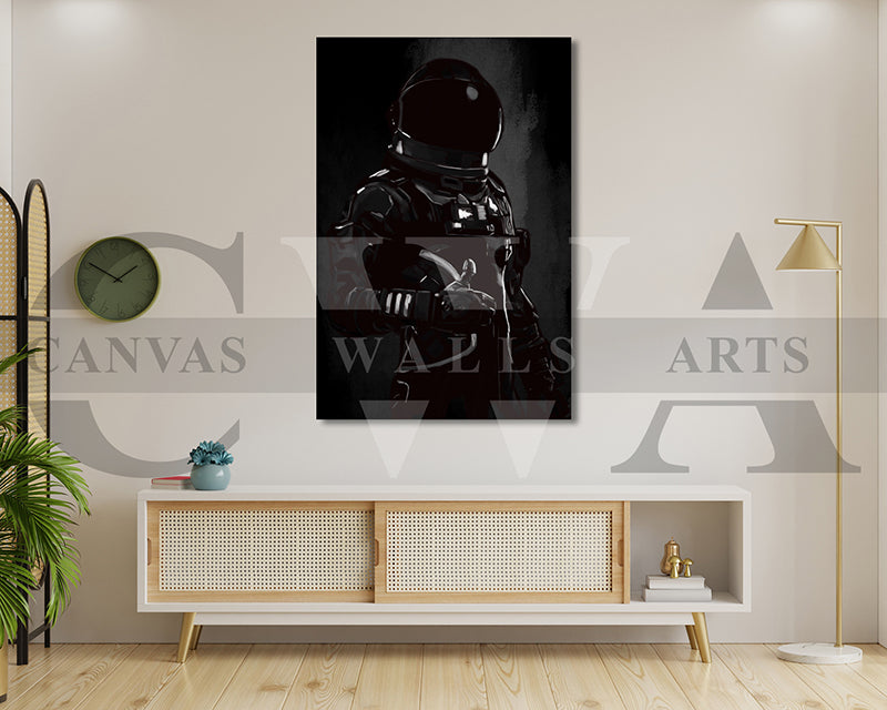Astronaut Character Canvas Wall Art