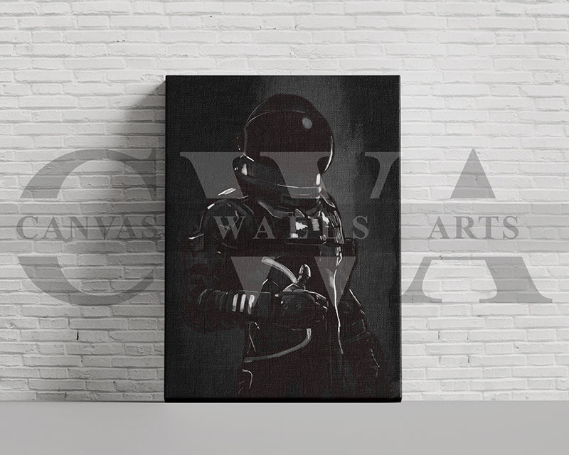 Astronaut Character Canvas Wall Art