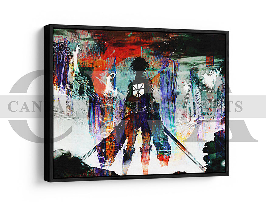 Attack on Titan Canvas Wall Art Abstract Movie Poster