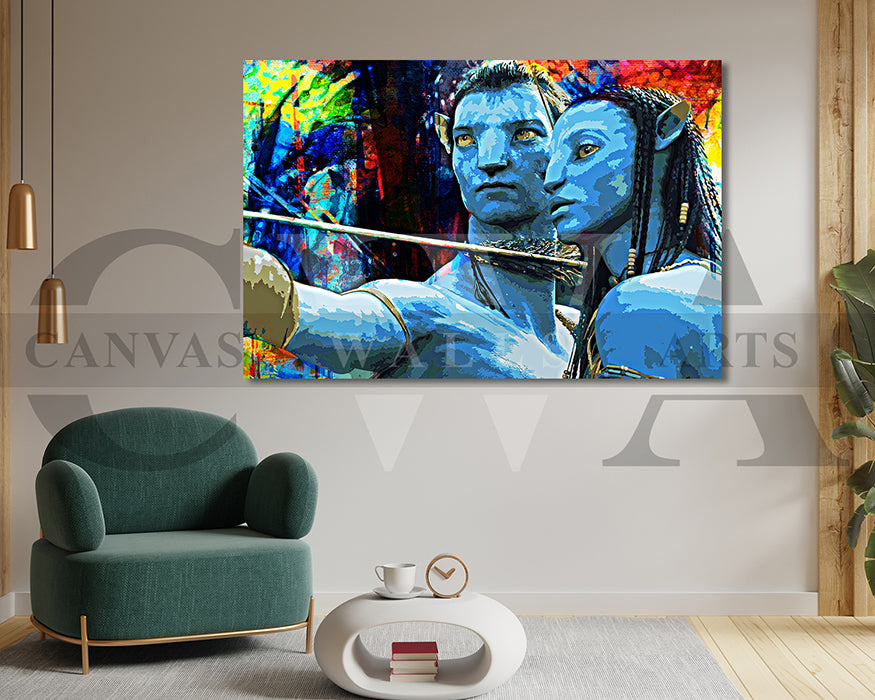 Avatar Canvas Wall Art Abstract Movie Poster Frame