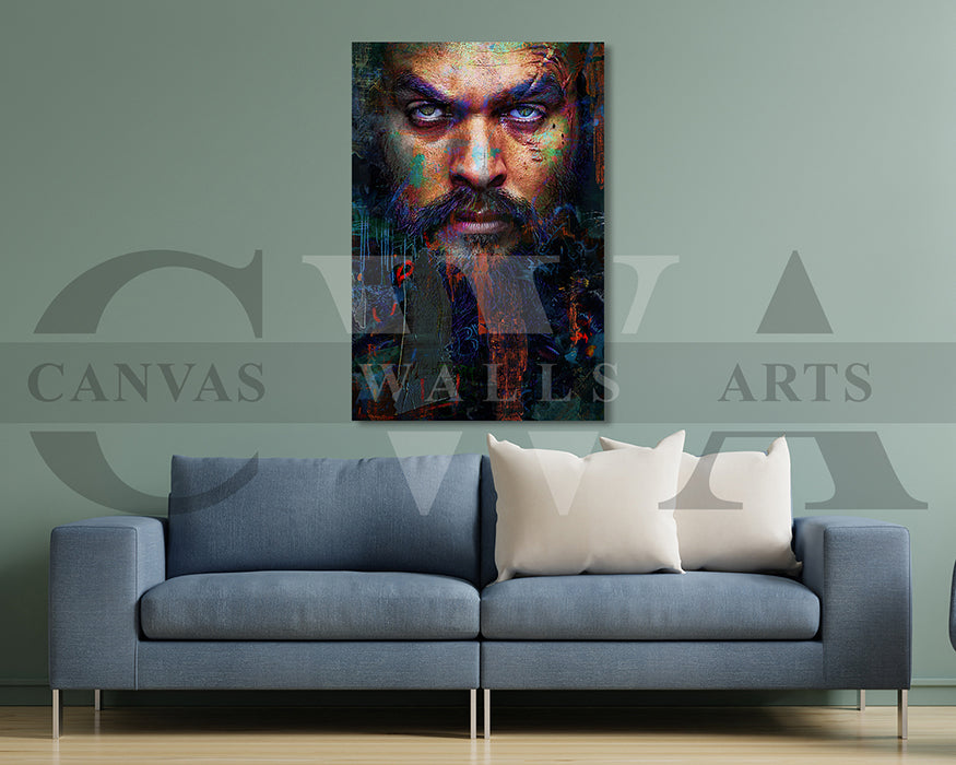 Baba Voss Canvas Wall Art Abstract Movie Poster Print