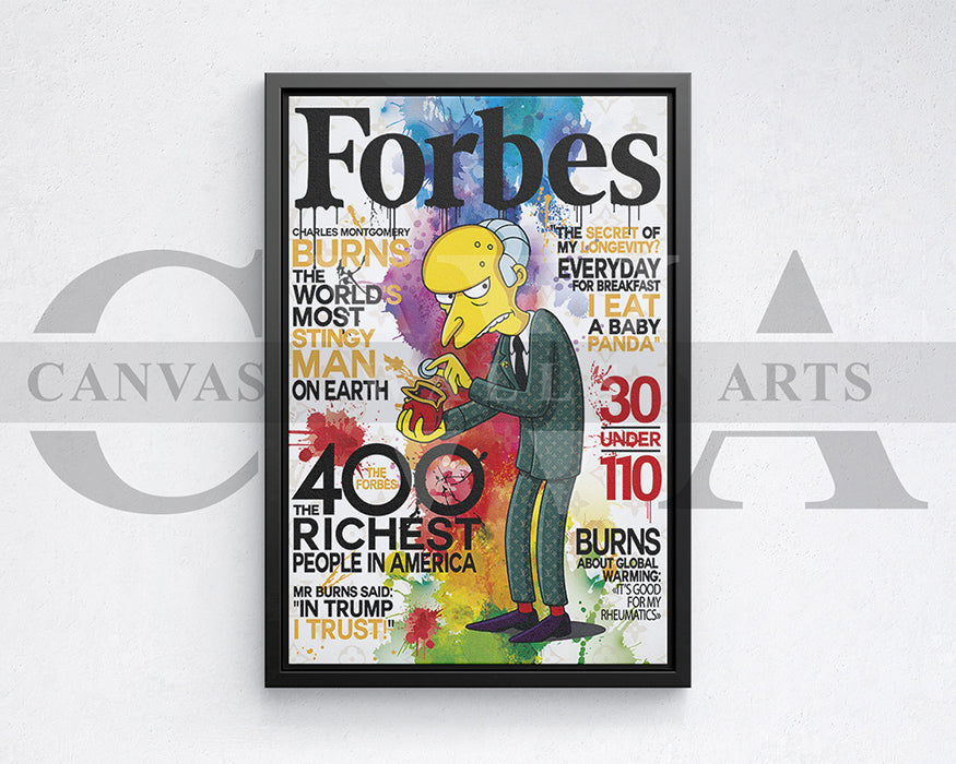 Baby Panda Forbes Burns Canvas Wall Art