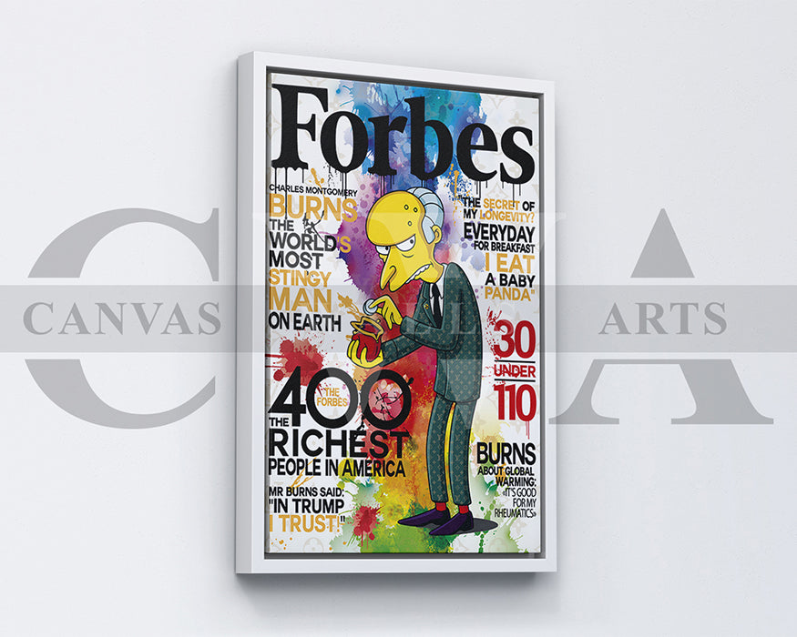 Baby Panda Forbes Burns Canvas Wall Art