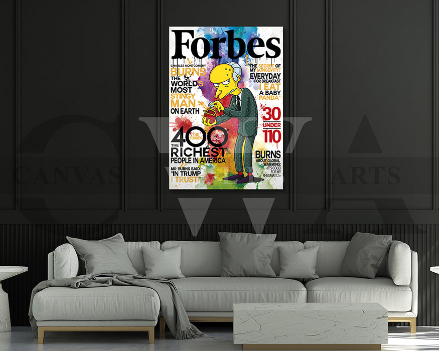 Baby Panda Forbes Burns Canvas Wall Art