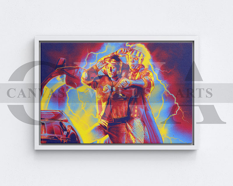 Back to the Future Canvas Wall Art Movie Oil Painting Canvas Print