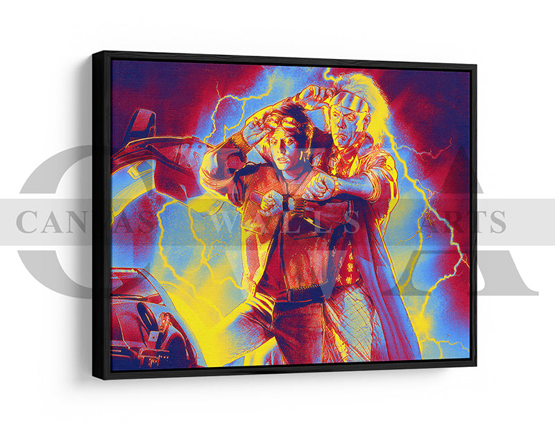 Back to the Future Canvas Wall Art Movie Oil Painting Canvas Print