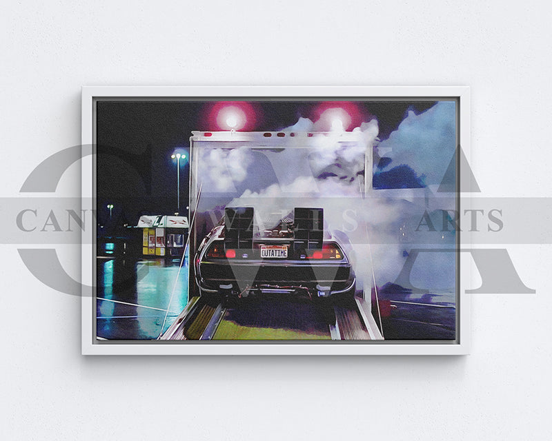 Back to the Future Canvas Wall Art Movie Oil Painting Canvas Print