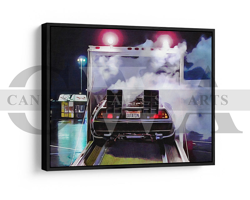 Back to the Future Canvas Wall Art Movie Oil Painting Canvas Print