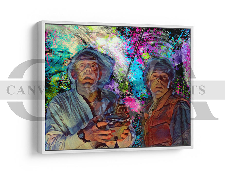 Back to the Future Canvas Wall Art Abstract Movie Poster Print