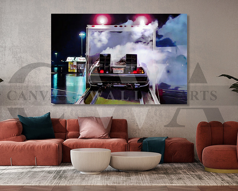 Back to the Future Canvas Wall Art Movie Oil Painting Canvas Print
