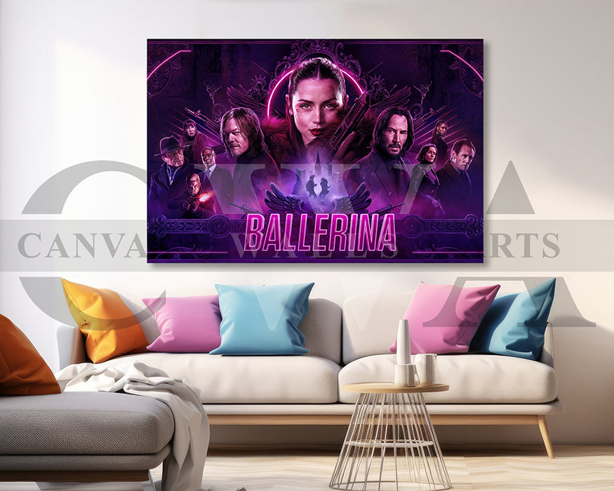 Ballerina Canvas Wall Art