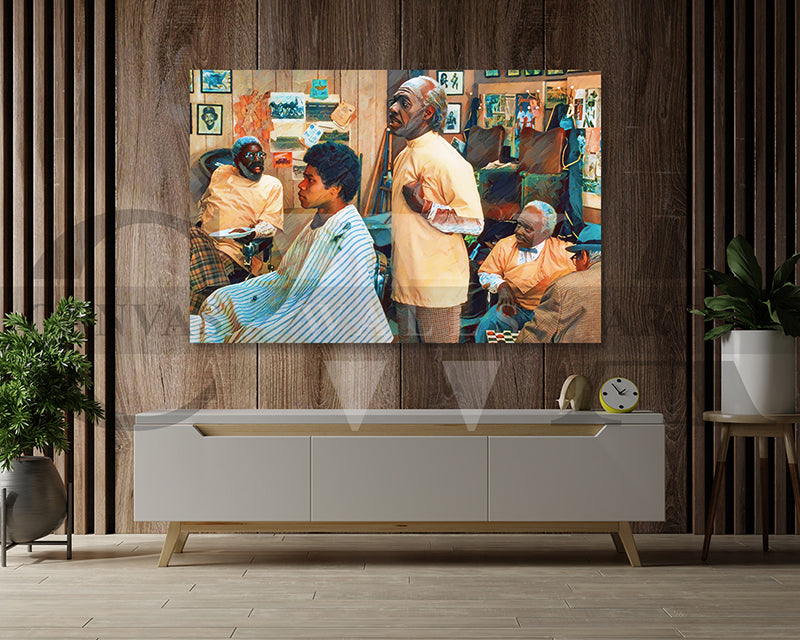 Barbershop Canvas Wall Art Movie Oil Painting Canvas Print