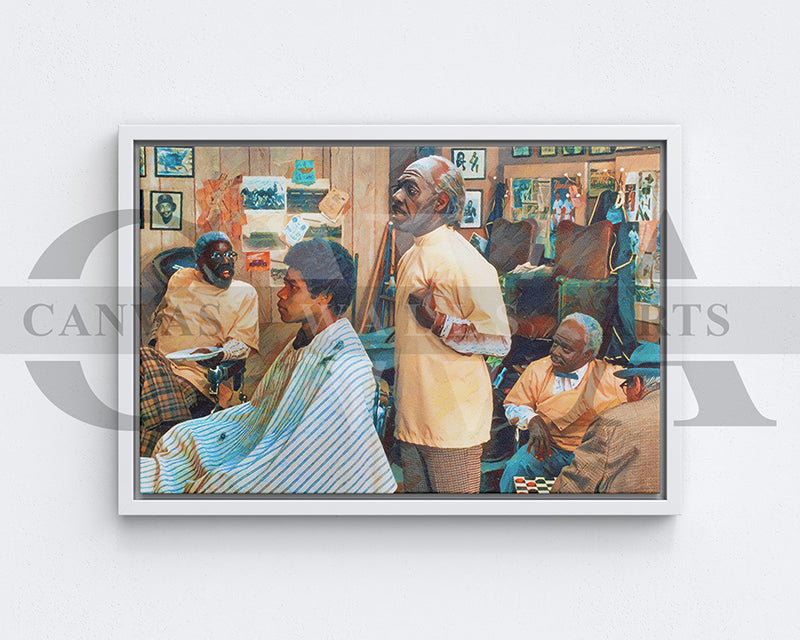 Barbershop Canvas Wall Art Movie Oil Painting Canvas Print