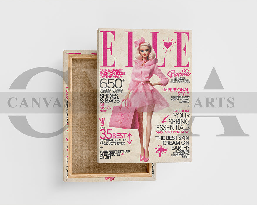 Barbie Louis Vuitton Canvas Wall Art