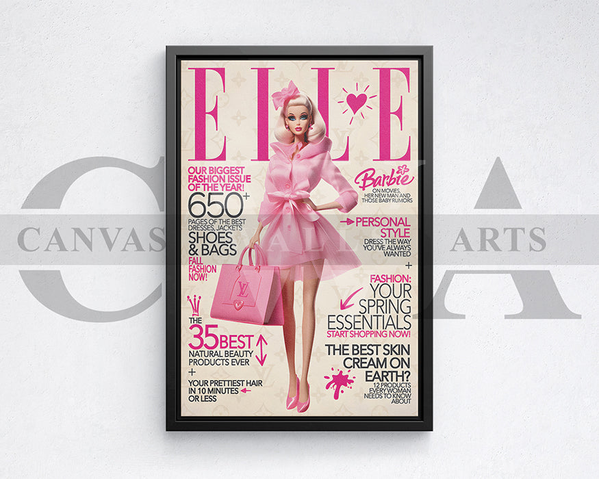 Barbie Louis Vuitton Canvas Wall Art