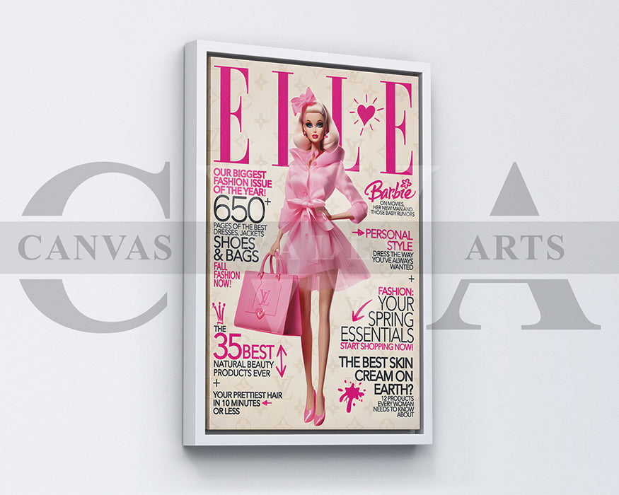 Barbie Louis Vuitton Canvas Wall Art