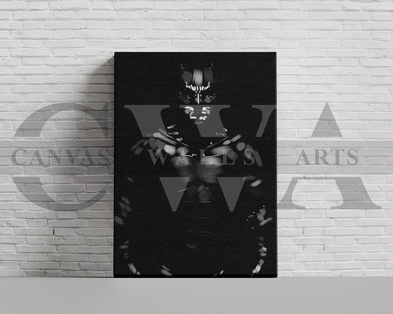 Bat Man Canvas Wall Art Abstract Movie Poster
